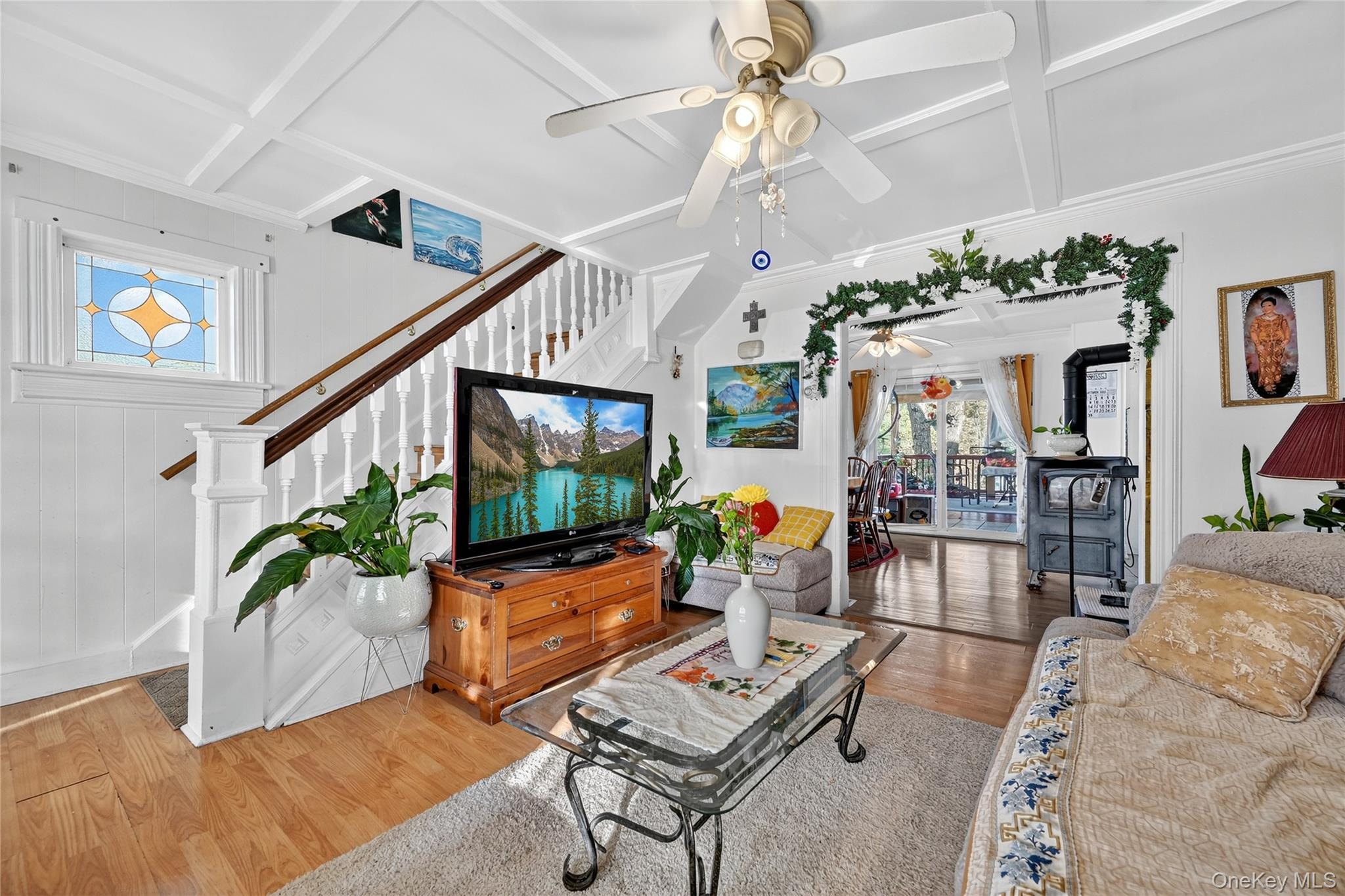194 Old Liberty Road Monticello, NY 12701 - Photo 9 of 33 a living room with furniture and a flat screen tv