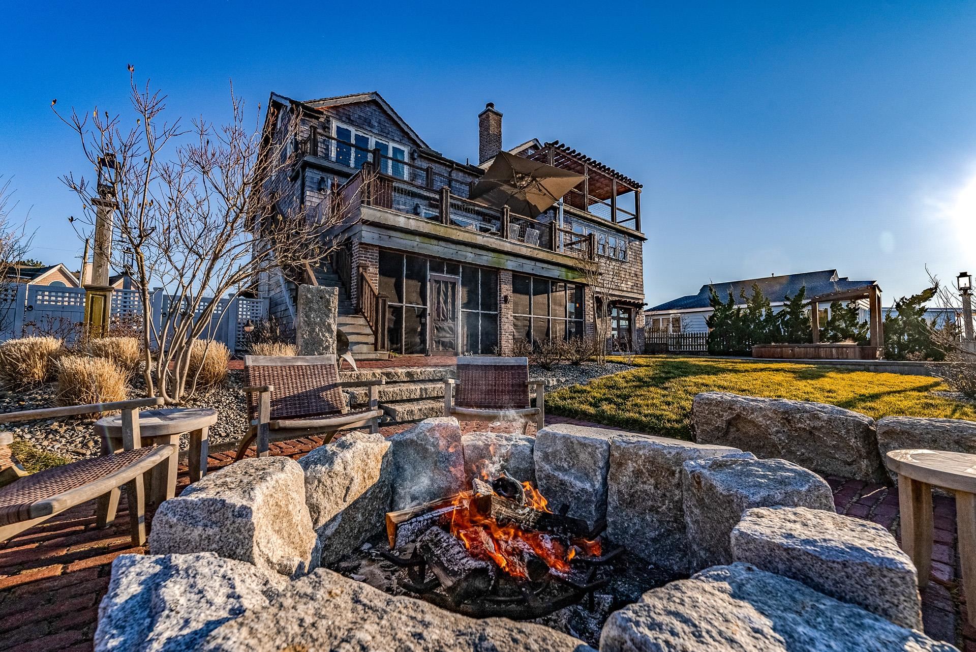 612 South Bayview Strathmere, NJ 08248 - Photo 29 of 38 a view of a house with swimming pool and sitting area