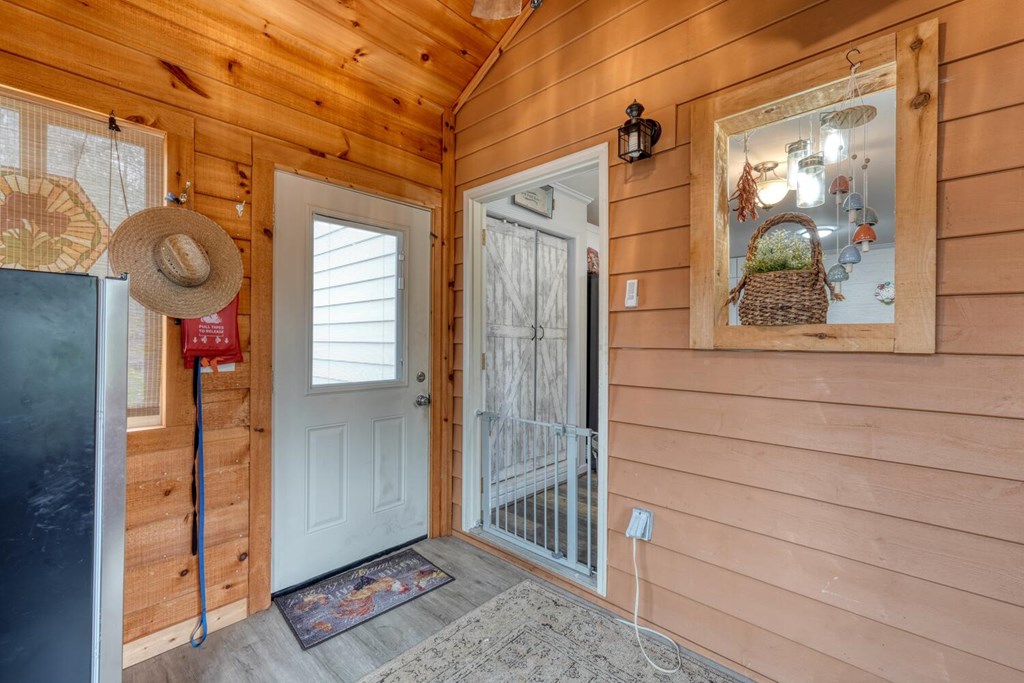 109 Hefner Road Blairsville, GA 30512 - Photo 13 of 48 a view of a door and wooden floor