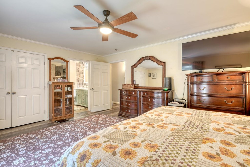 109 Hefner Road Blairsville, GA 30512 - Photo 19 of 48 a bedroom with a bed and a television