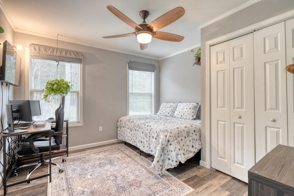 109 Hefner Road Blairsville, GA 30512 - Photo 29 of 48 a bedroom with a large bed and a window