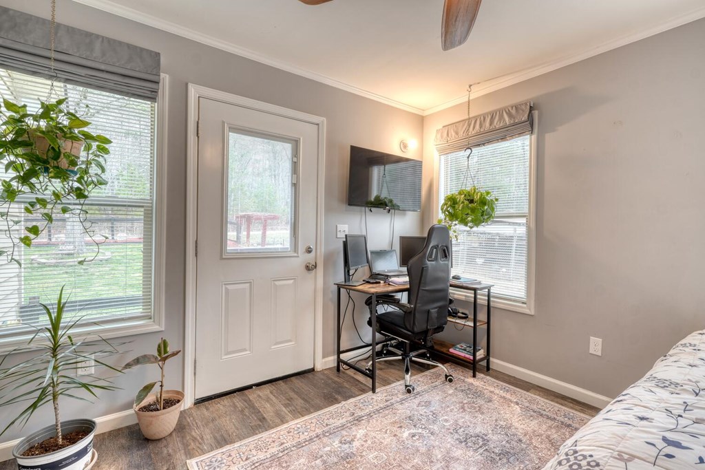 109 Hefner Road Blairsville, GA 30512 - Photo 30 of 48 a view of a workspace with furniture and a window