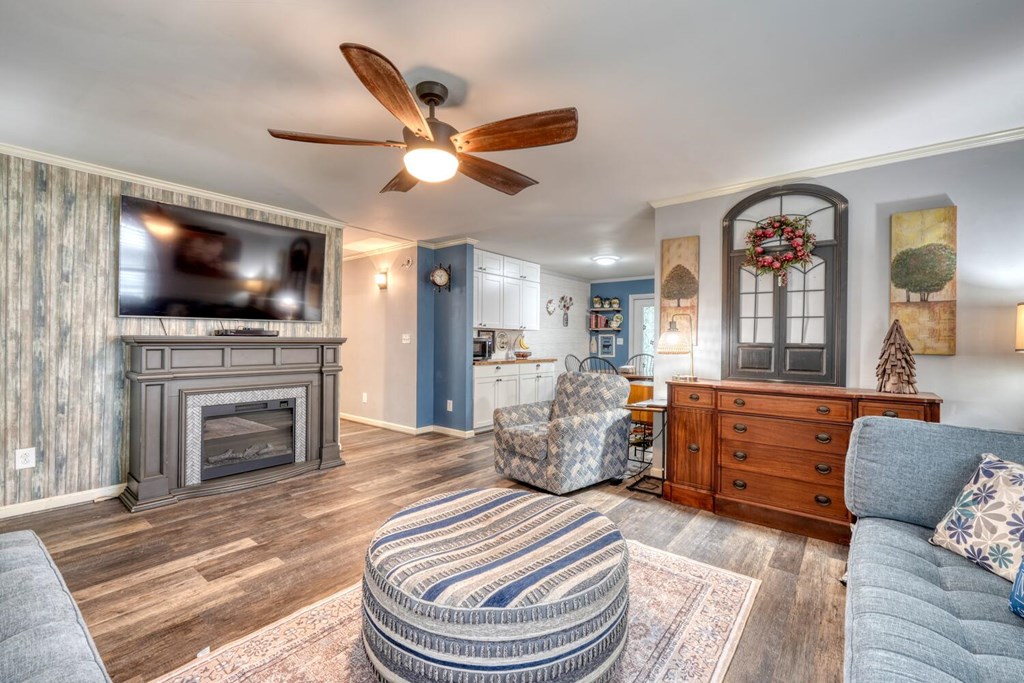 109 Hefner Road Blairsville, GA 30512 - Photo 7 of 48 a living room with furniture and a flat screen tv