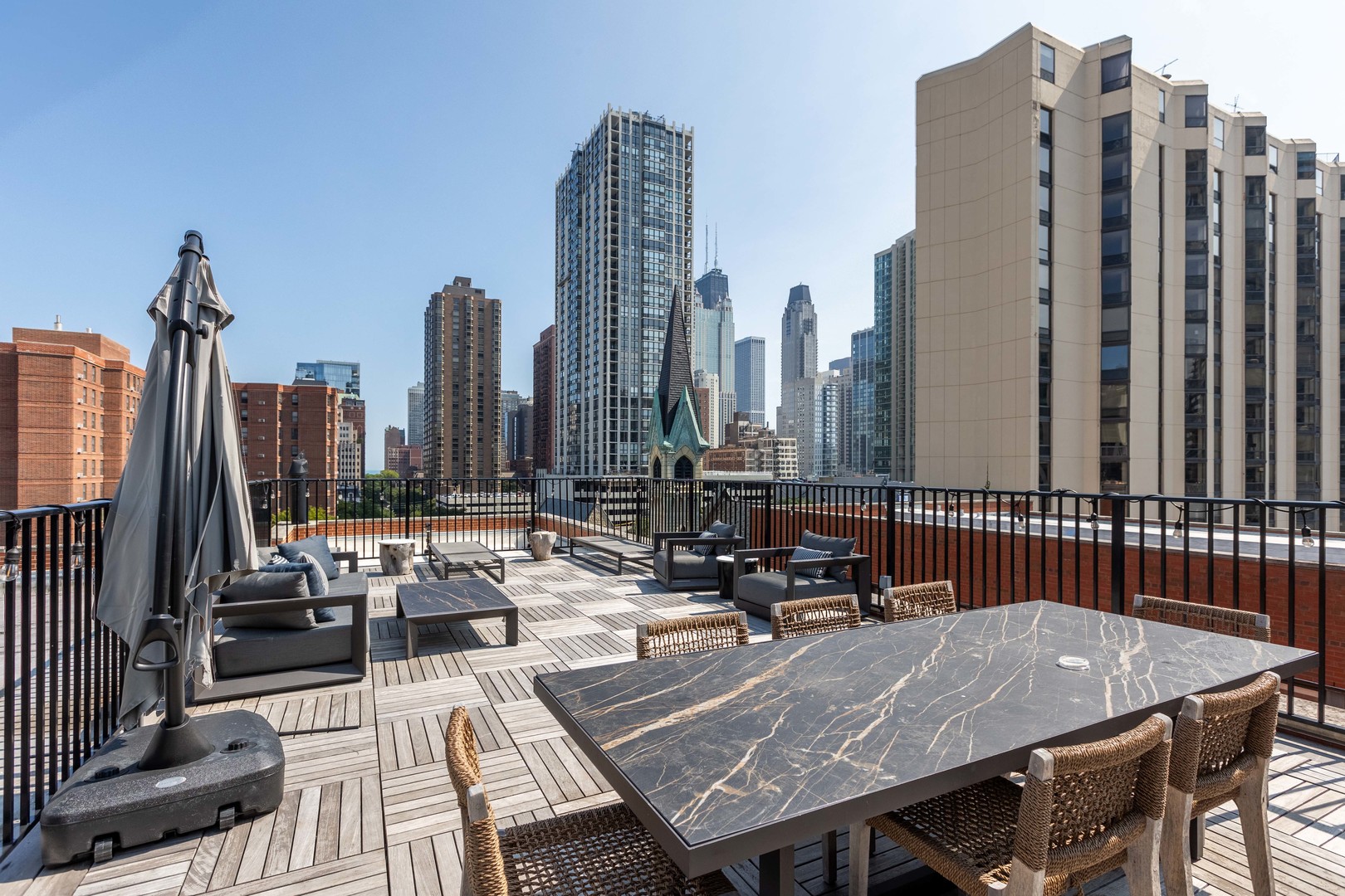 1140 North LaSalle Drive, Unit 203 Chicago, IL 60610 - Photo 15 of 25 a view of outdoor space with patio furniture