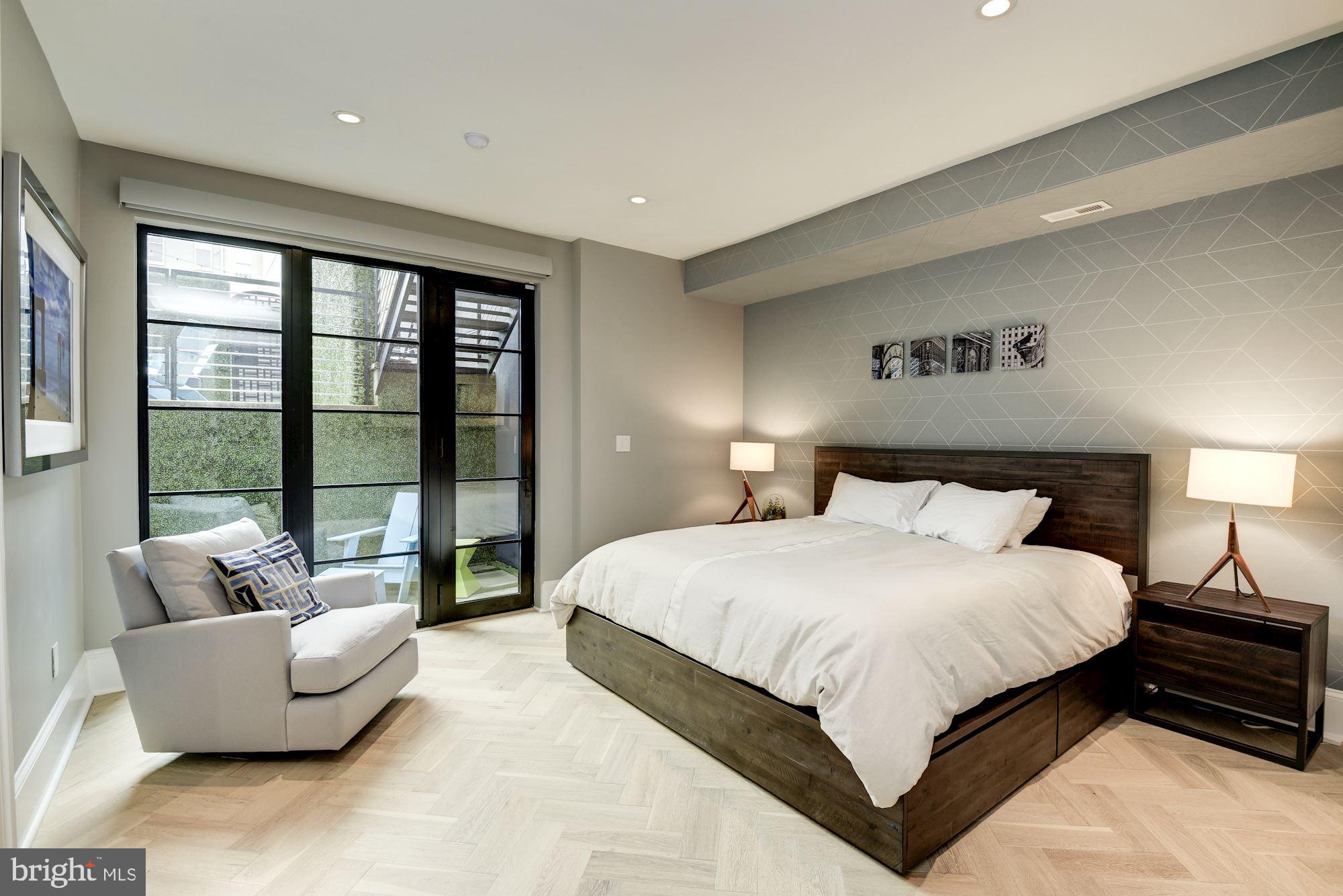 1313 R Street Northwest, Unit 1 Washington, DC 20009 - Photo 18 of 36 Master Bedroom opens to private patio