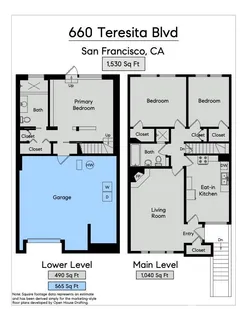an aerial view of a residential apartment building with a yard