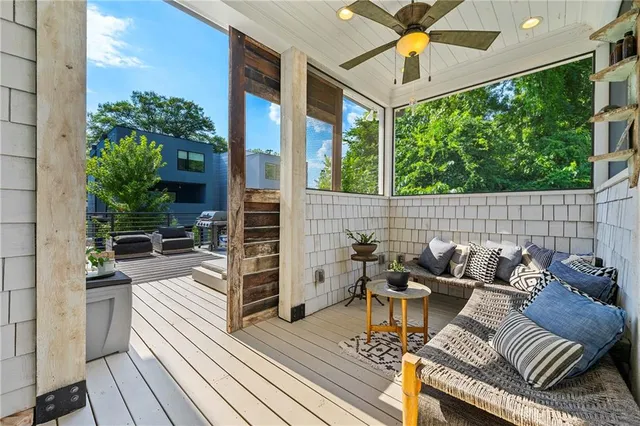 a view of outdoor space yard patio and deck