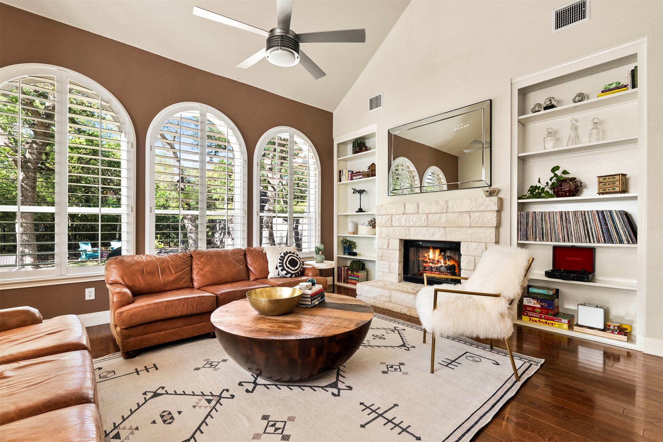 6720 Hansa Loop Austin, TX 78739 - Photo 2 of 38 The fireplace serves as a beautiful focal point, where you can curl up by the fire while reading your favorite book or watching your favorite movie