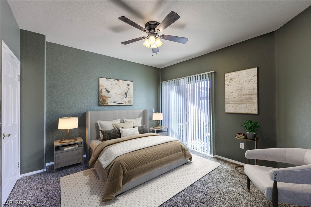 10550 West Alexander Road, Unit 2046 Las Vegas, NV 89129 - Photo 16 of 35 Staged Primary Bedroom
