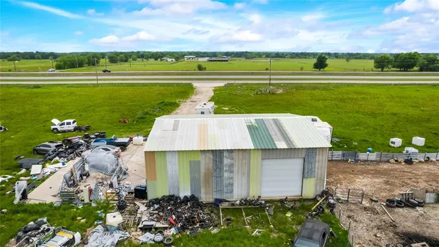 a view of a lake with a building in the background