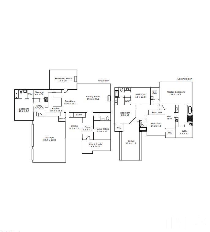 3157 Beechcroft Lane Apex, NC 27502 - Photo 42 of 42 a picture of a floor plan