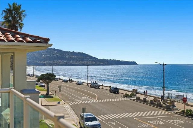 a view of a terrace with a bench