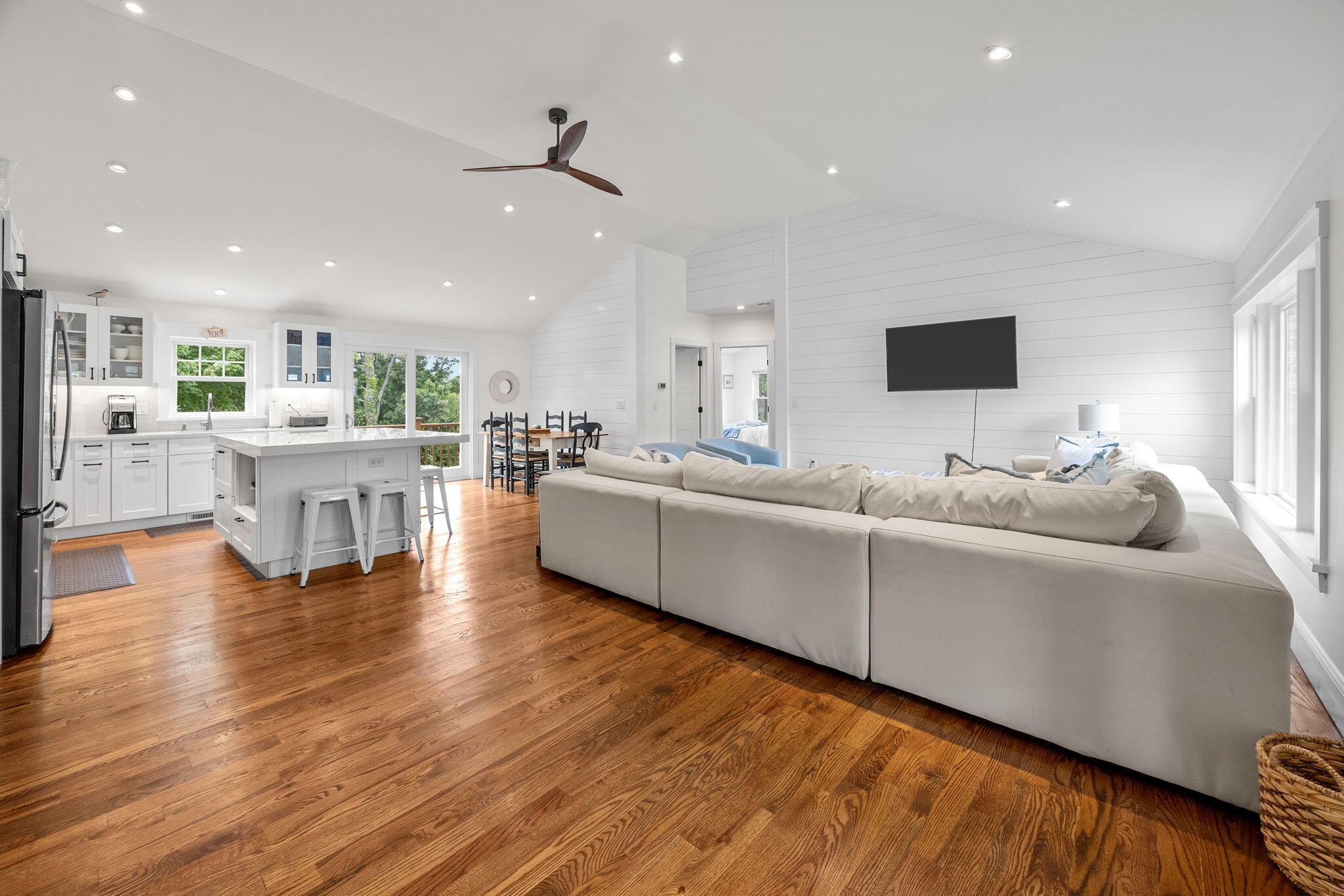 93 Orleans Road Chatham, MA 02633 - Photo 12 of 48 a living room with furniture and a wooden floor