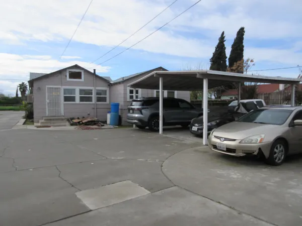 a car parked in front of house
