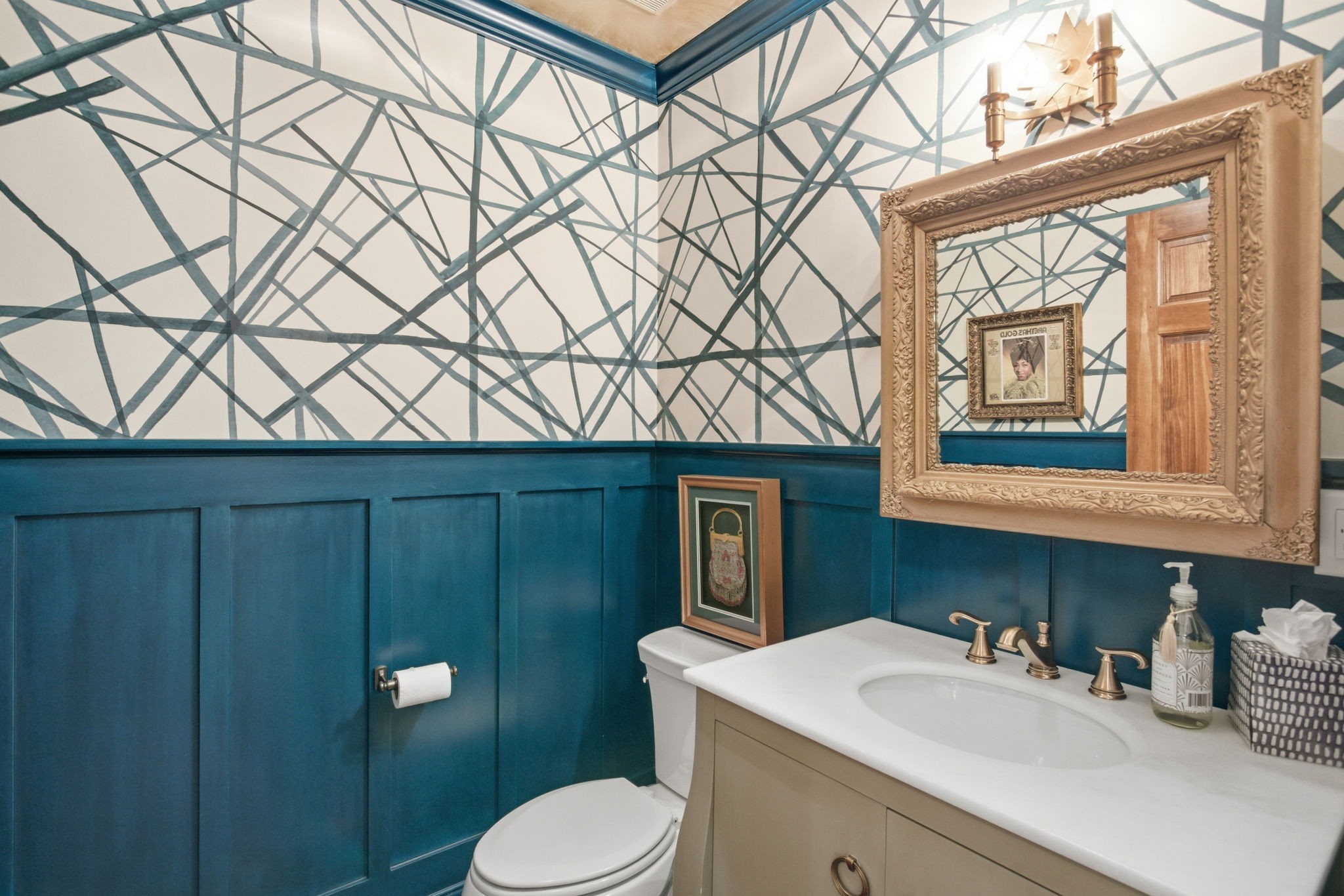 714 Farrell Road Nashville, TN 37220 - Photo 19 of 66 a bathroom with a sink a toilet and mirror