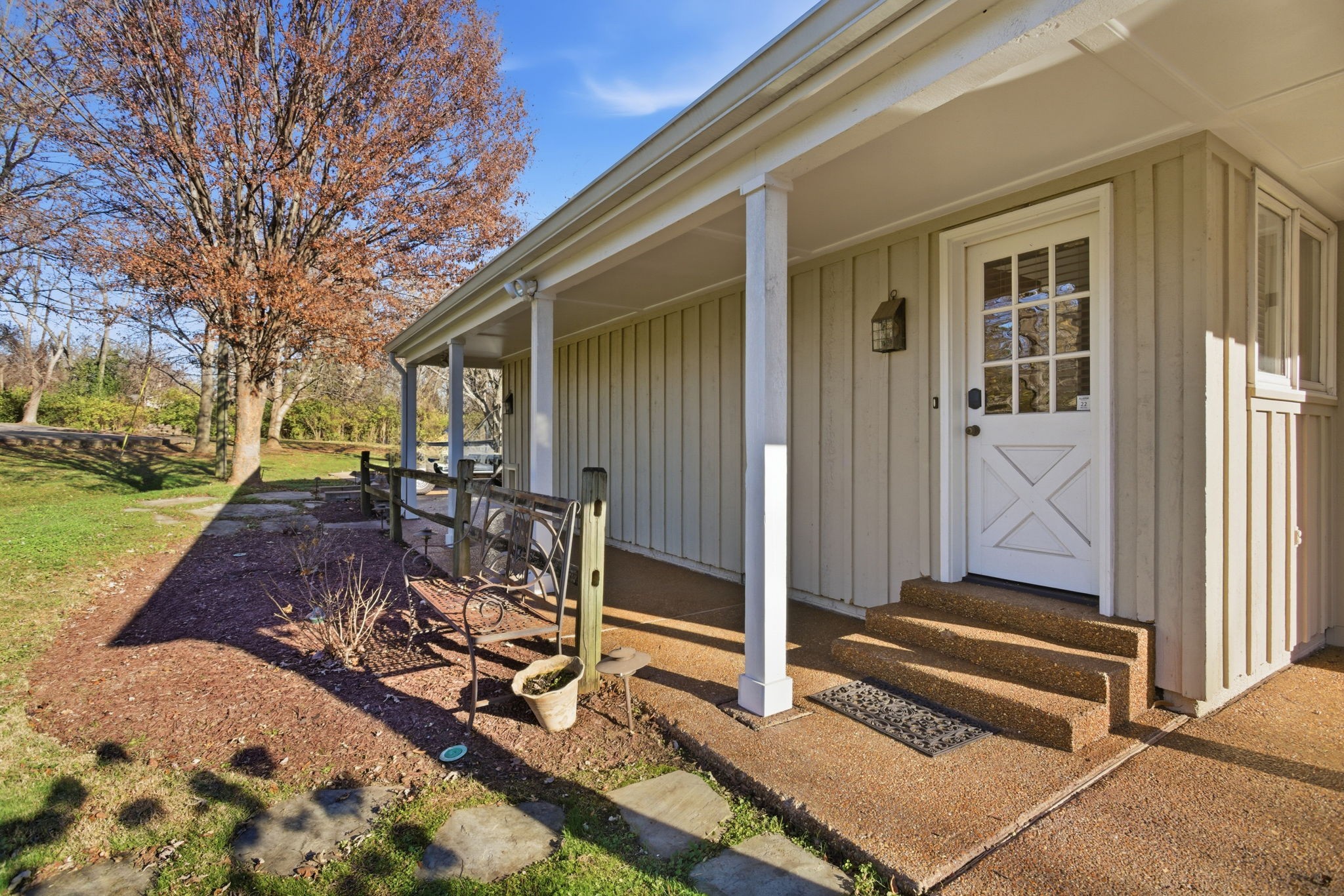 714 Farrell Road Nashville, TN 37220 - Photo 53 of 66 a view of a backyard with sitting area and garden