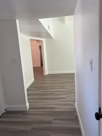 a view of stairs