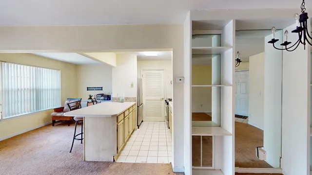 a room with furniture