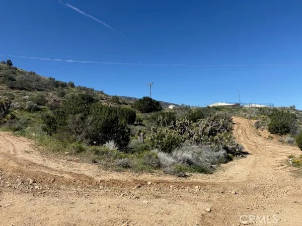 a view of a beach with a mountain in the background