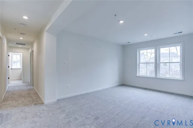 a view of an empty room