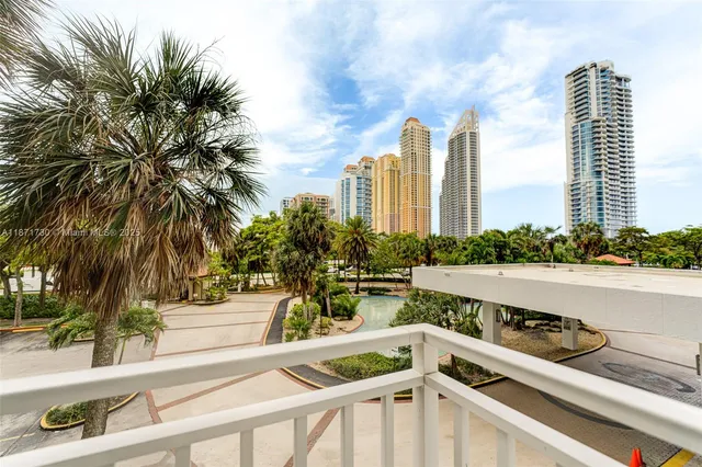 a view of a city with tall buildings
