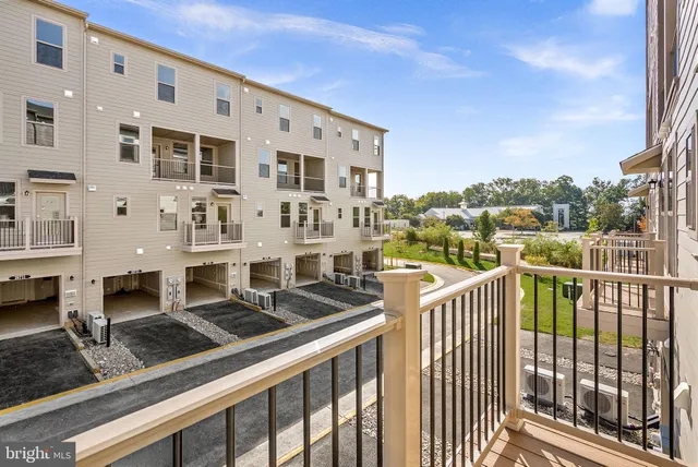 a view of a city from a balcony