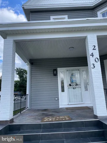a view of a door of the house