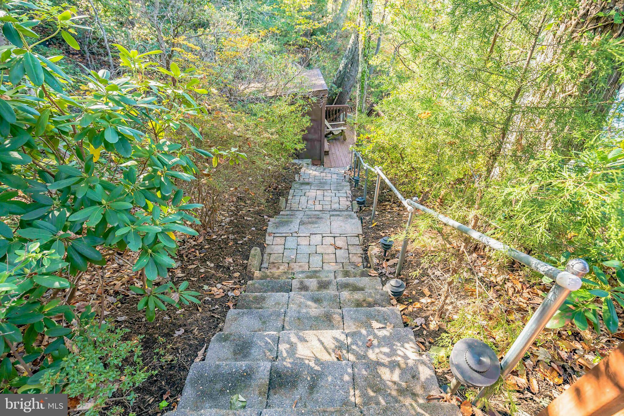 535 Swaggers Point Road Solomons, MD 20688 - Photo 24 of 48 Stone stairwat
