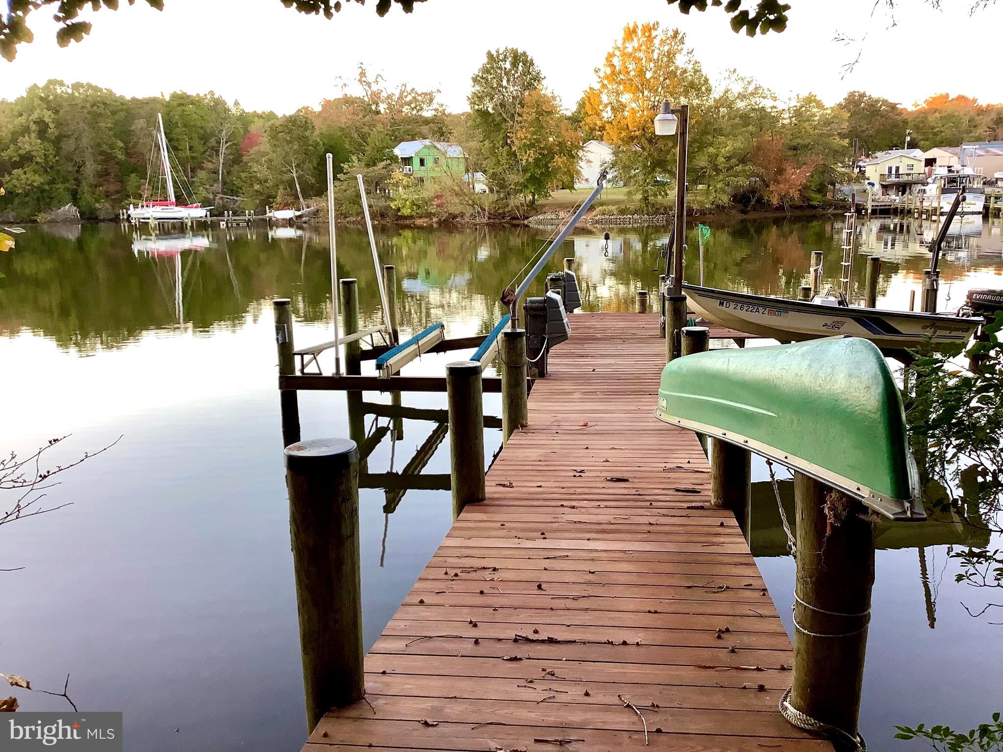 535 Swaggers Point Road Solomons, MD 20688 - Photo 29 of 48 Pier, w/ elec & water, swim platform and ladder