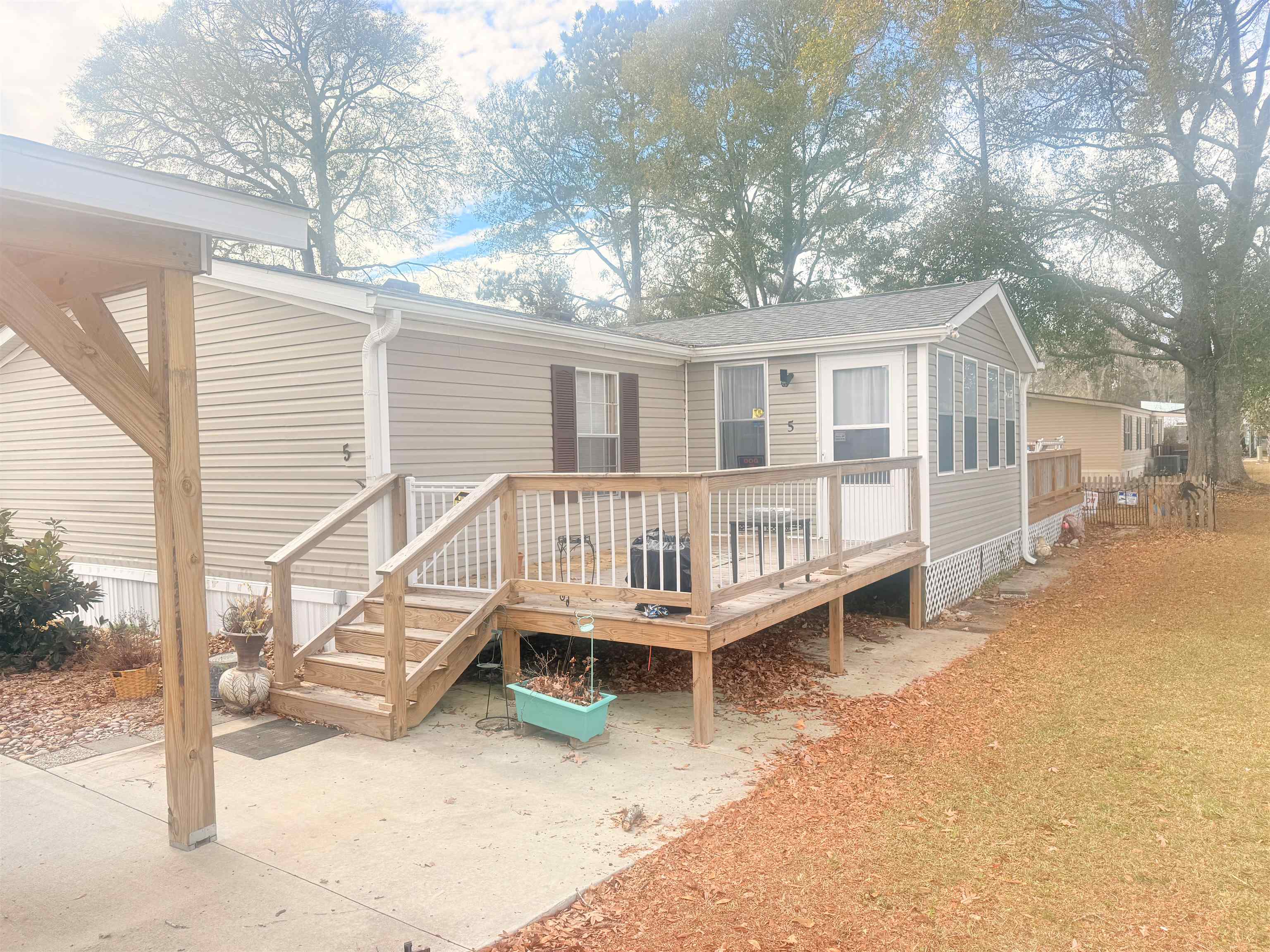 5 Buccaneer Street Murrells Inlet, SC 29576 - Photo 3 of 30 Rear view of property featuring a wooden deck