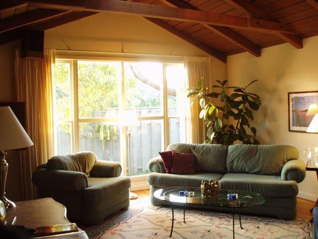 381 North La Cumbre Road Santa Barbara, CA 93110 - Photo 4 of 17 Living Room With Fireplace