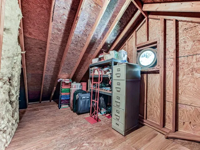 a view of storage and utility room