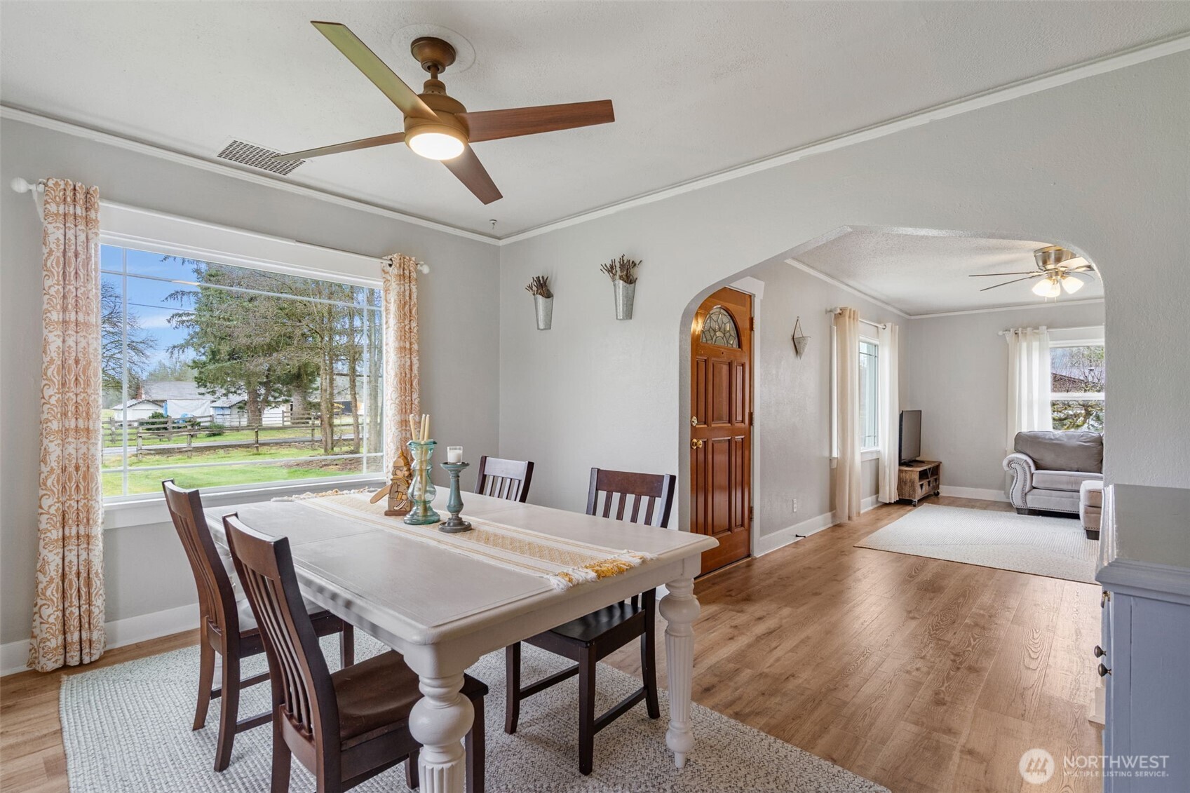 862 King Road Winlock, WA 98596 - Photo 16 of 40 a view of a dining room with furniture window and wooden floor