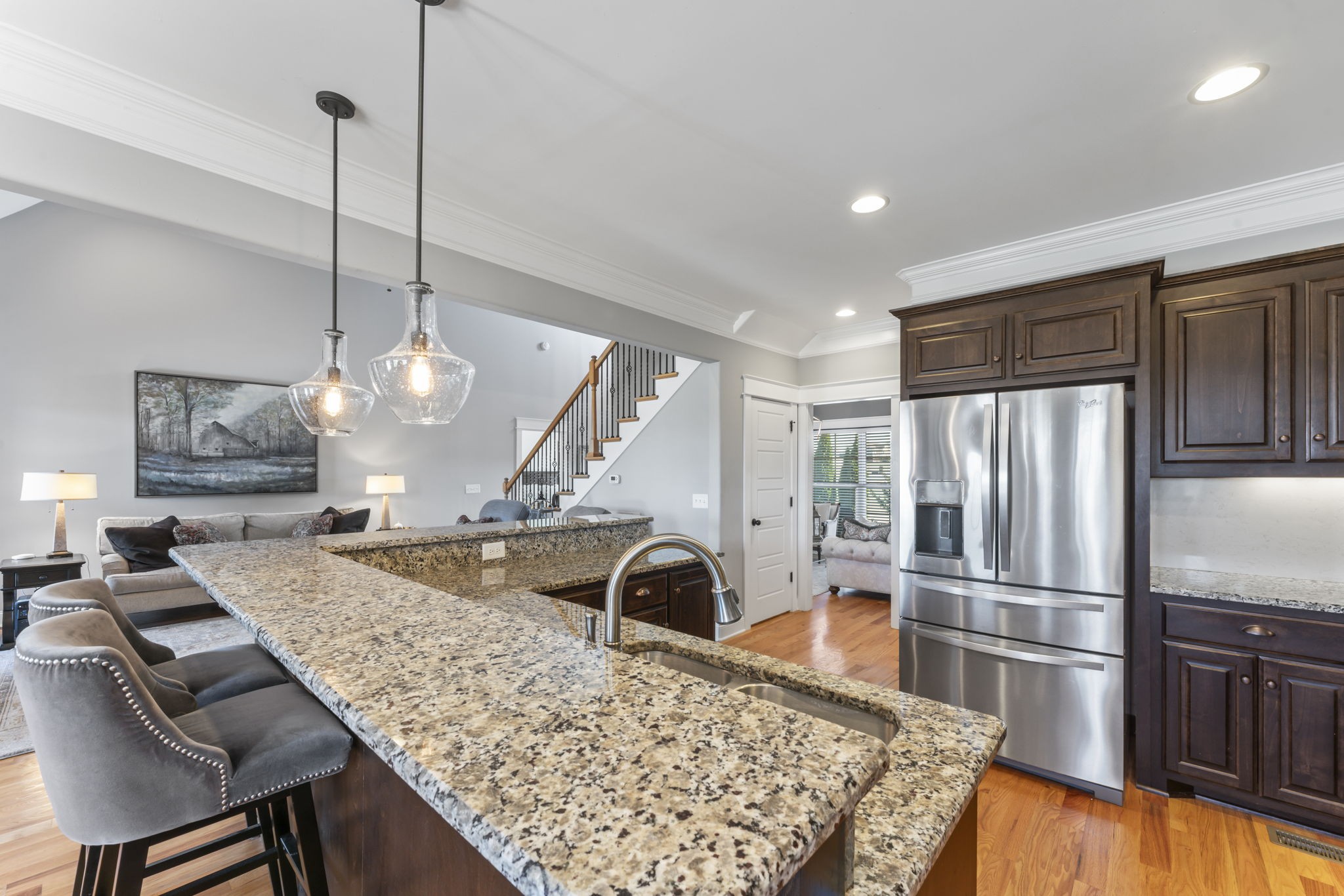 203 County Line Road Bell Buckle, TN 37020 - Photo 8 of 31 a kitchen with a stove a refrigerator and a coffee table