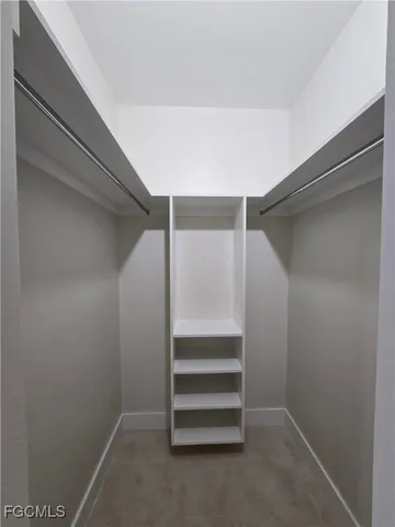 a view of walk in closet