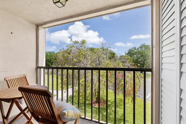 a view of a porch