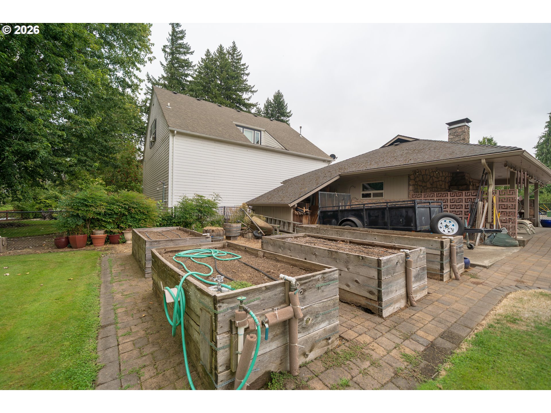 455 West High Street Stayton, OR 97383 - Photo 31 of 48 a terrace of a house with outdoor space patio and mountain view