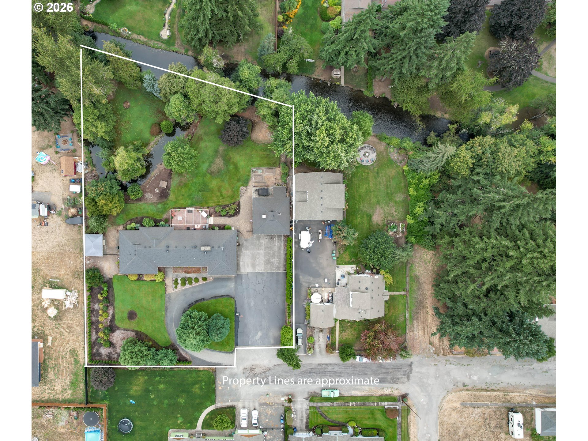 455 West High Street Stayton, OR 97383 - Photo 47 of 48 an aerial view of a house