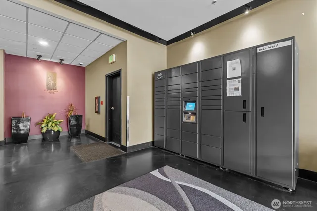 a view of a elevator