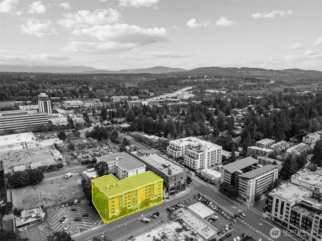 an aerial view of a city