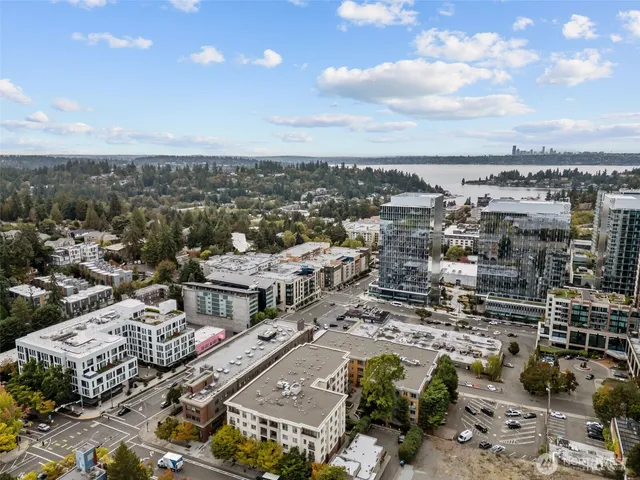 an aerial view of a city