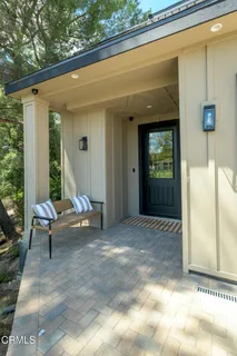 a view of outdoor space with seating area