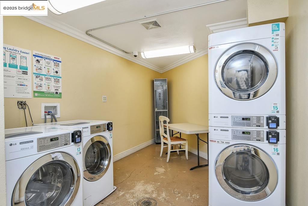 1699 Laguna Street, Unit 311 Concord, CA 94520 - Photo 22 of 29 a view of a storage & utility room with washer and dryer