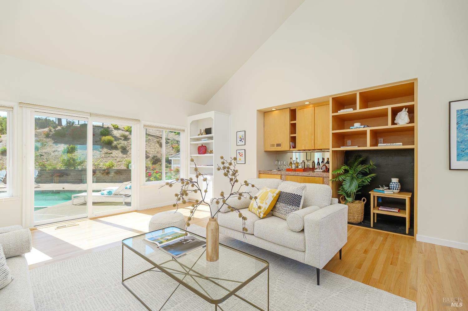 15 Ravine Way Novato, CA 94947 - Photo 14 of 48 Family room, sliding glass doors leading to pool