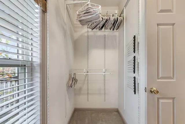 a view of a walk in closet
