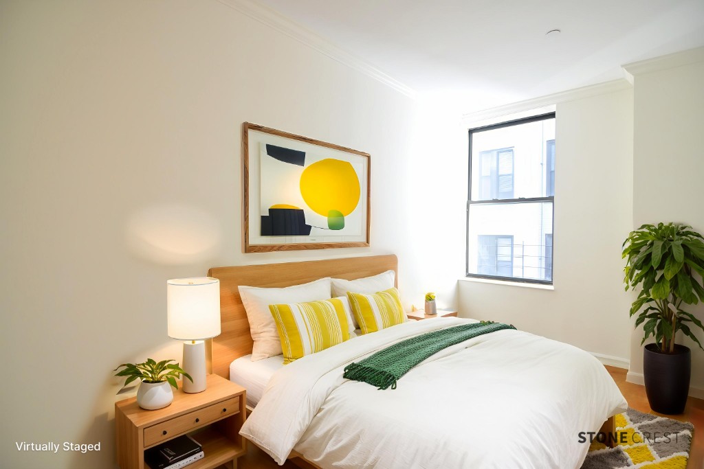 304 West 92nd Street, Unit 5A Manhattan, NY 10025 - Photo 2 of 12 a bedroom with a bed and a window