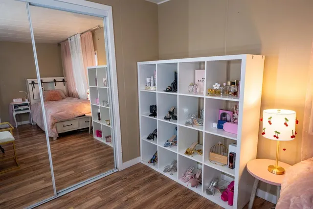 a view of balcony with furniture