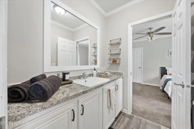 a bed room with a bed and a couch