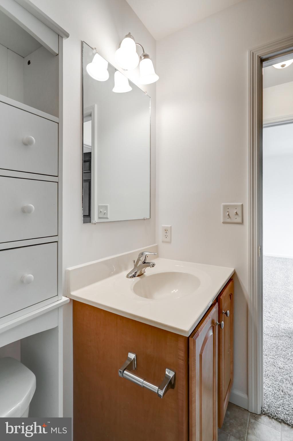 616 Wagonwheel Road Lititz, PA 17543 - Photo 34 of 40 a bathroom with a sink a light fixture and a mirror