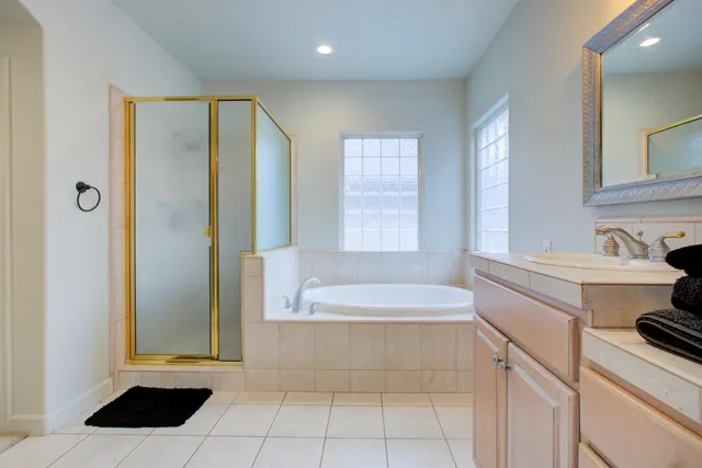 a room with furniture and a chandelier